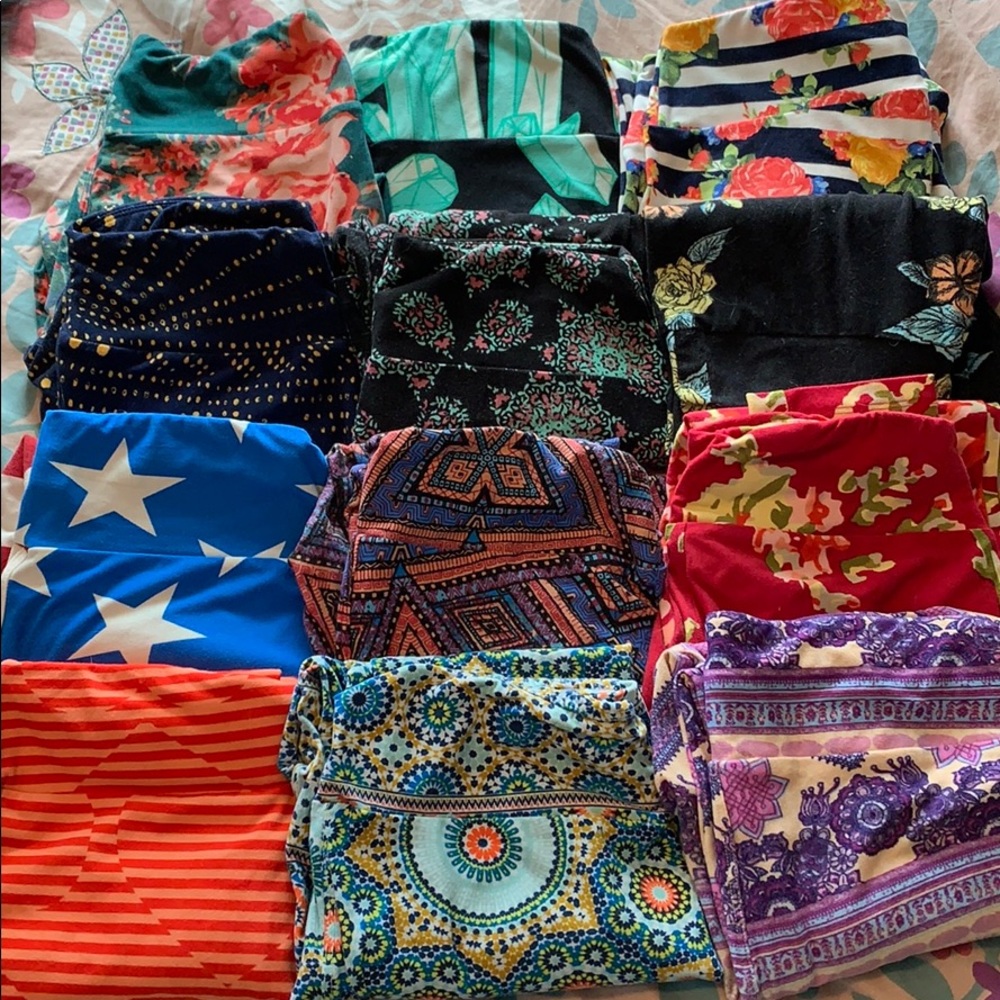 Set of 12 OS Lularoe Leggings